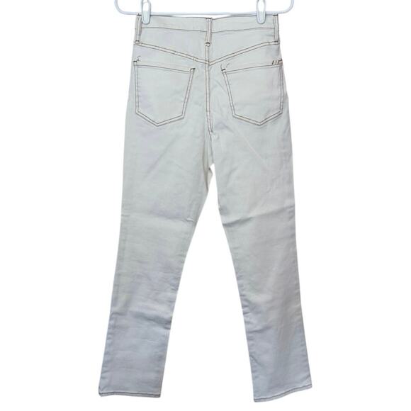 NWT Sam Edelman High Rise Slim Straight Jeans Size 26 Undyed Natural Casual - Picture 2 of 9